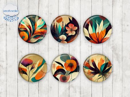 Motiv-Cabochons 1924 Abstrakt | Boho | Retro 