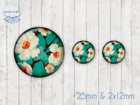 Motiv-Cabochon Set 003 Eulen | Kindermotiv 