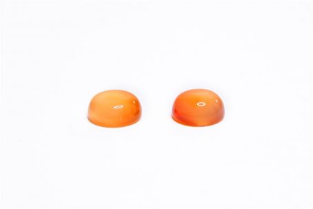 Edelsteine rund ∅ 10mm 1 Paar Carnelian orange 